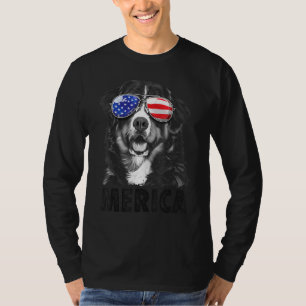 Bernese Mountain Dog 4th Of July Merica Men Americ T-Shirt