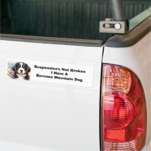 Bernese Mountain Dog AI Puppy Bumper Sticker