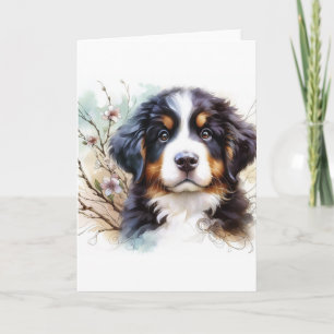 Bernese Mountain Dog AI Puppy  Card