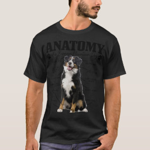Bernese Mountain Dog Anatomy Funny Cute Dog Mum Da T-Shirt