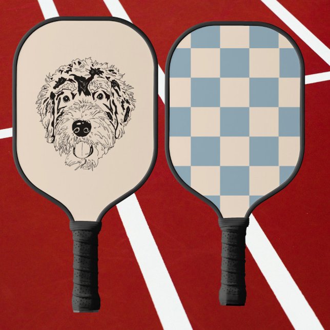 bernese mountain dog and Bernedoodle  Pickleball Paddle (Creator Uploaded)