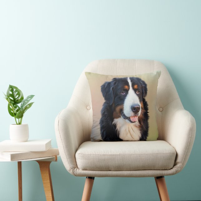 bernese mountain dog art cushion (Chair)