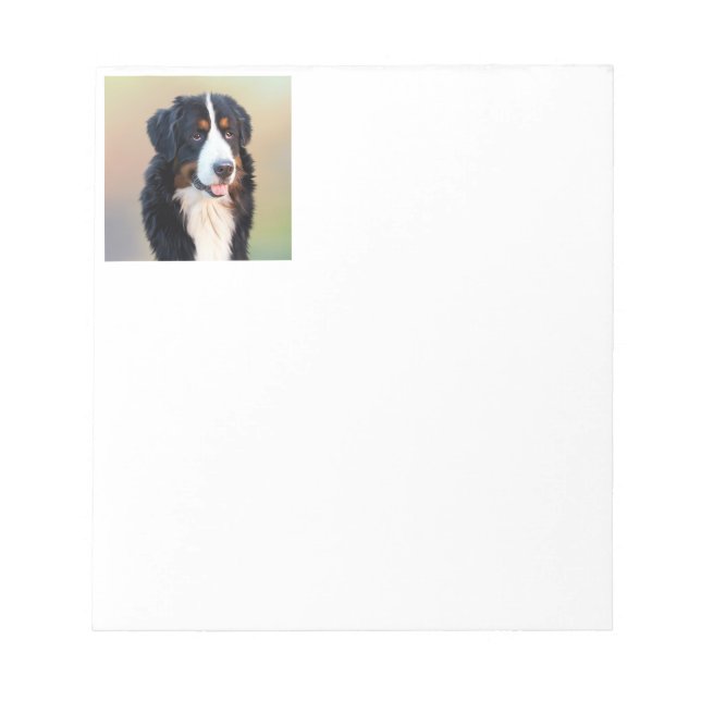 bernese mountain dog art notepad (Front)