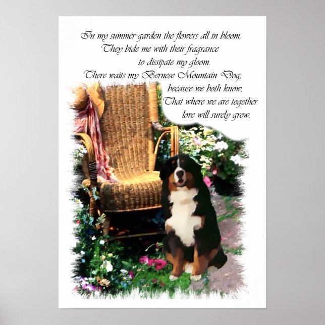 Bernese Mountain Dog Art Print (Front)