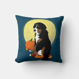 Bernese Mountain Dog Autumn Cushion