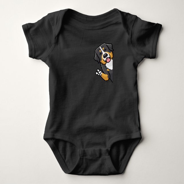 Bernese Mountain Dog Baby Bodysuit (Front)