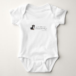 bernese mountain dog baby bodysuit