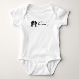 bernese mountain dog baby bodysuit