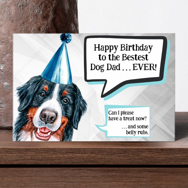 Bernese Mountain Dog Birthday Card (Creator Uploaded)