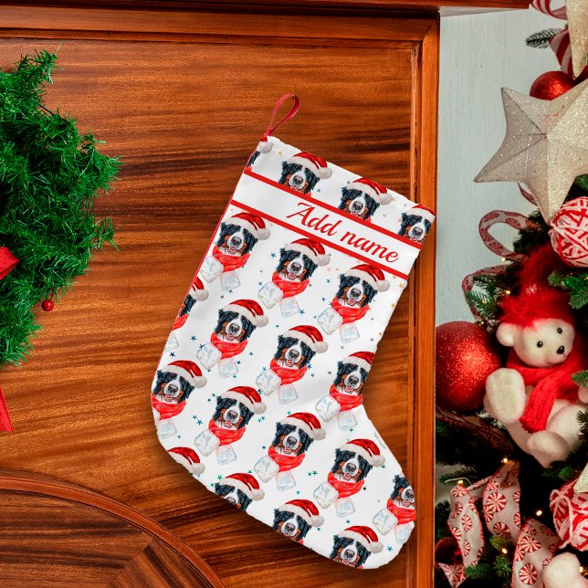 Bernese Mountain Dog Breed Christmas Small Christmas Stocking (Creator Uploaded)