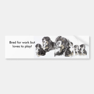 Bernese Mountain Dog Bumper Sticker