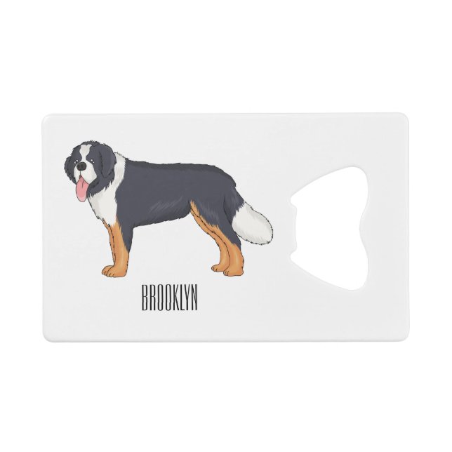 Bernese mountain dog cartoon illustration (Front (Horizontal))