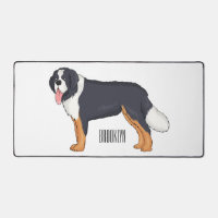 Bernese mountain dog cartoon illustration