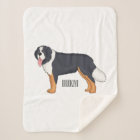 Bernese mountain dog cartoon illustration