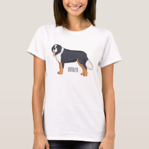 Bernese mountain dog cartoon illustration T-Shirt