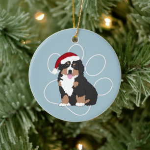 Bernese Mountain Dog Ceramic Ornament
