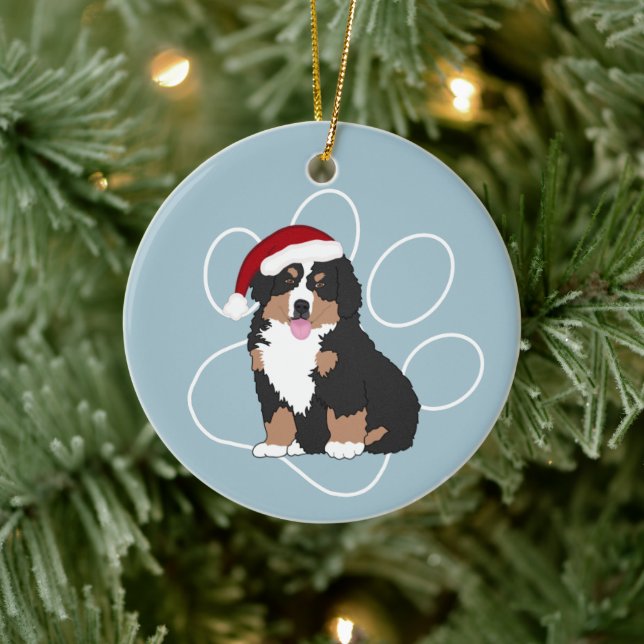 Bernese Mountain Dog  Ceramic Ornament (Tree)
