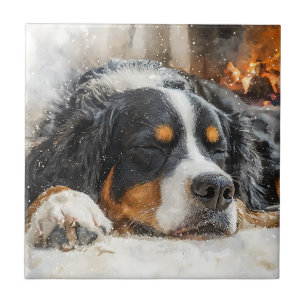 Bernese Mountain Dog Ceramic Tile