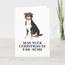 bernese mountain dog christmas cards