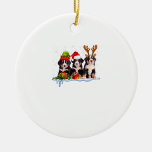 Bernese Mountain Dog Christmas Cute Ceramic Ornament