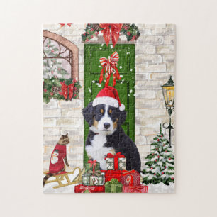Bernese Mountain Dog Christmas  Jigsaw Puzzle