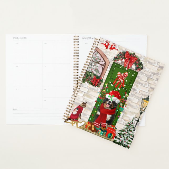 Bernese Mountain Dog Christmas  Planner (Display)