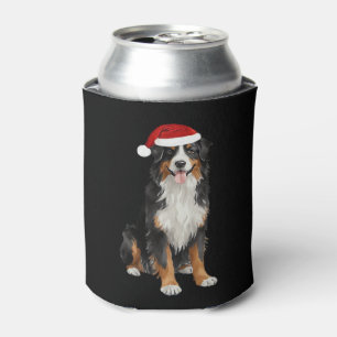 Bernese Mountain Dog Christmas Tree Dog Puppy Wate Can Cooler