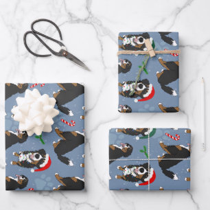 Bernese Mountain Dog Christmas  Wrapping Paper Sheet