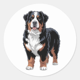 Bernese Mountain Dog  Classic Round Sticker