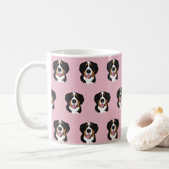 Bernese Mountain Dog   Coffee Mug (With Donut)
