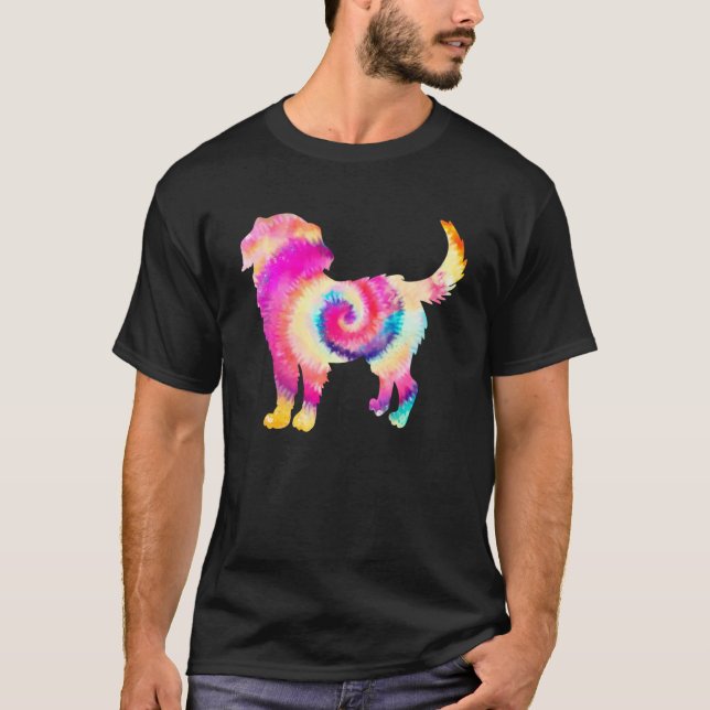 Bernese Mountain Dog Cute Dog  Dog Mum Dad Tie Dye T-Shirt (Front)