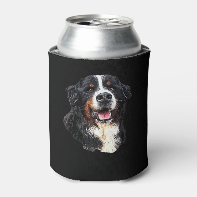 Bernese Mountain Dog Cuteness! Classic T-Shirt Can Cooler (Can Front)