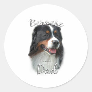 Bernese Mountain Dog Dad 2 Classic Round Sticker