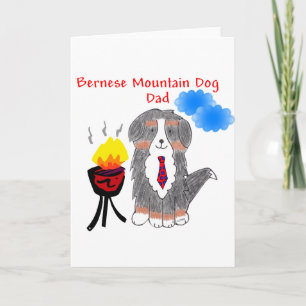 Bernese Mountain Dog Dad Card