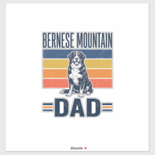 Bernese Mountain Dog Dad Vintage Vector Design_1