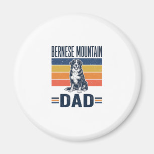 Bernese Mountain Dog Dad Vintage Vector Design_1 Magnet