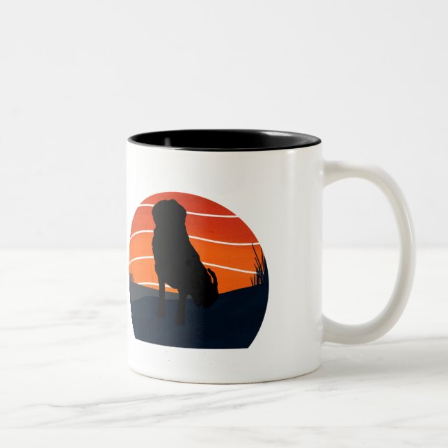 Bernese Mountain Dog Day Two-Tone Coffee Mug (Right)
