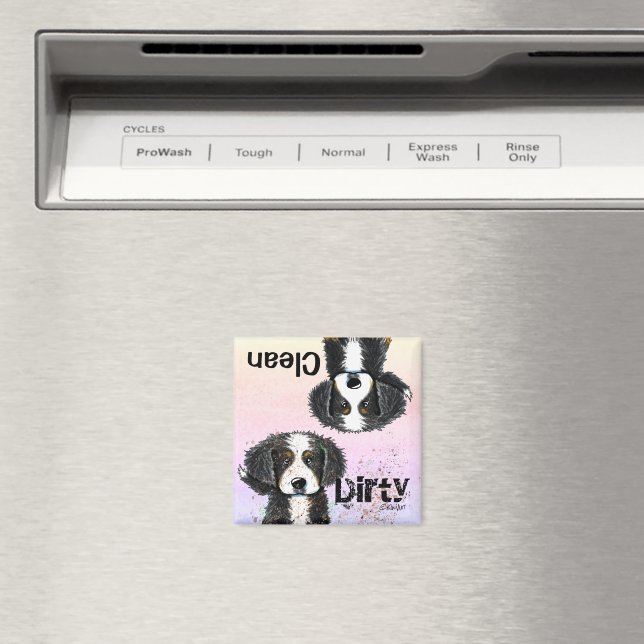 Bernese Mountain Dog Dishwasher magnet (In Situ (Dishwasher))