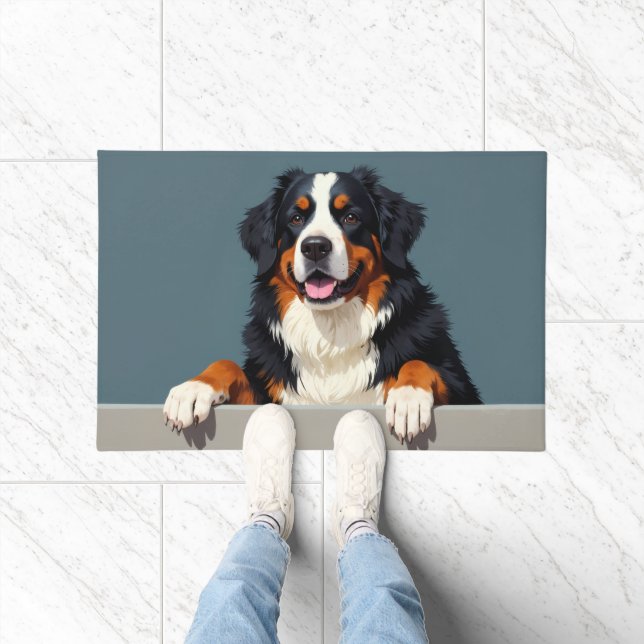 Bernese Mountain Dog Doormat Art (Indoor)