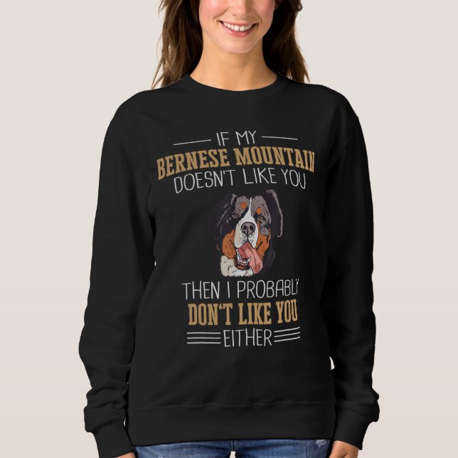 Bernese Mountain Dog Farming Dog Sweatshirt (Front)