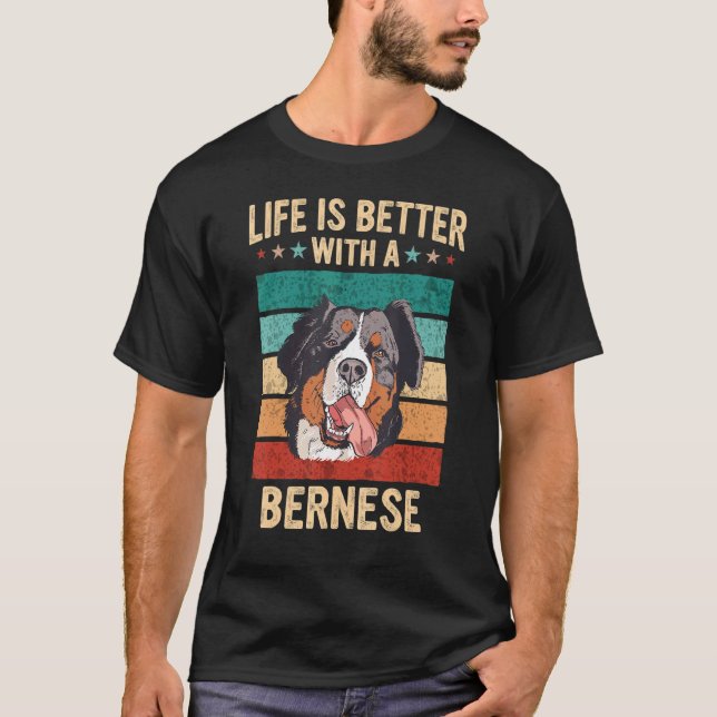 Bernese Mountain Dog Farming Dog T-Shirt (Front)