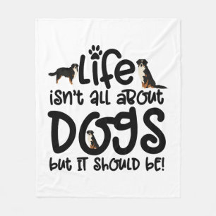 Bernese Mountain Dog Fleece Blanket
