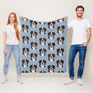 Bernese Mountain Dog Fleece Blanket