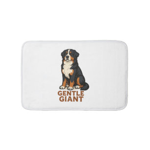 Bernese Mountain Dog Gentle Giant. Bath Mat