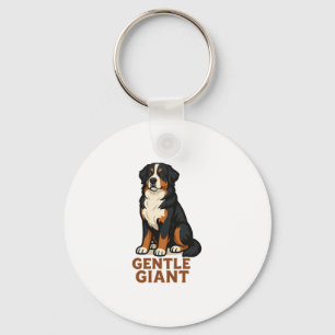 Bernese Mountain Dog Gentle Giant. Key Ring