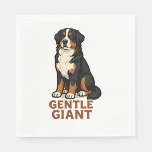 Bernese Mountain Dog Gentle Giant. Napkin
