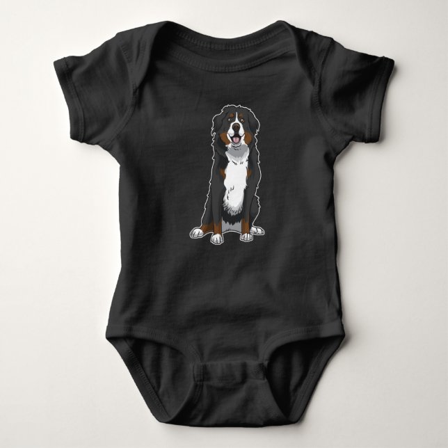 Bernese Mountain Dog Gift Idea Baby Bodysuit (Front)