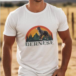 Bernese Mountain Dog Gift Retro Dog Lovers T-Shirt