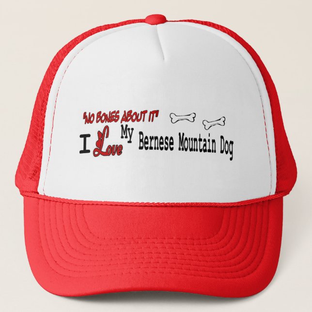 Bernese Mountain Dog Gifts Trucker Hat (Front)