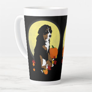 Bernese Mountain Dog Halloween Autumn Latte Mug